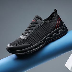 أسلوب مشي منخفض القطع للرجال ، أحذية جري خارجية خفيفة الوزن وقابلة للتنفس ، مبطنة بنعل سميك ضد الانزلاق - Product Image 5