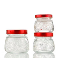 Botol Kaca Food Grade Transparan, Stoples Tertutup Rapat, Botol Kosong untuk Cubilose LGG-055 Tersedia 30ml 50ml 80ml 100ml