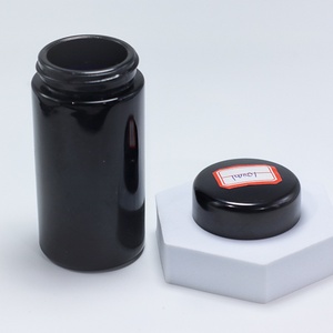 Tarro de almacenamiento ultravioleta de vidrio negro UV de 100ml, 200ml, 250ml, 500ml, 1000ml, tarro para cremas - Product Image 2