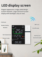 Thermostat intelligent Wifi Tuya, réglage par bouton, affichage LED, contrôleur de chauffage mural, fonctionne avec Alexa Google Assistant