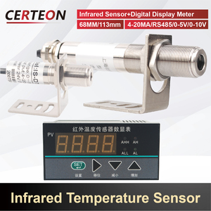 高精度600℃非接触赤外線デジタル表示センサーRS485 4‑20mA出力付き産業用赤外線温度センサー - Product Image 2