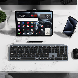 <span class=keywords><strong>Teclado</strong></span> Inalámbrico Ultrafino B6 Pro con Diseño 100% Layout, <span class=keywords><strong>Teclado</strong></span> Mecánico para Juegos con Triple Modo 2.4G/BT/Con Cable para Mac/Win - Product Image 3