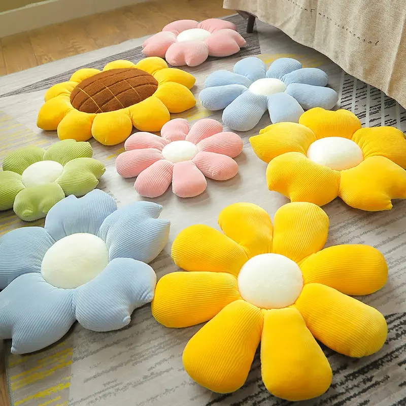 かわいいデザイン花の形をした装飾クッションソファ装飾クッション花の床枕座席クッション