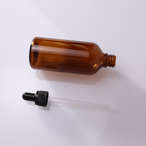 Chai tinh dầu thủy tinh tối màu 10ml, 30ml & 50ml có nắp vặn phẳng, chai nhỏ giọt 100ml dùng cho serum dưỡng da - Product Image 3