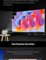 Mini Proyector LED Portátil 4K Android con WiFi y Bluetooth para Hogar Inteligente, Cine en Casa, Presentaciones Empresariales, Compatible con OEM y ODM
