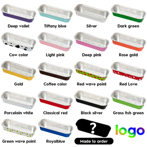 Aluminum Foil Baking <strong>Tray</strong> Rectangular Mini Bread Baking <strong>Tray</strong> Suitable for Baking BBQ <strong>Cake</strong> Containers with Lid - Product Image 2