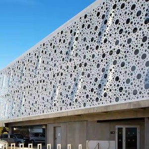 Hojas de revestimiento de pared de Metal decorativas perforadas de aluminio para exteriores de diseño moderno Corte por láser <span class=keywords><strong>Fachada</strong></span> <span class=keywords><strong>exterior</strong></span> de aluminio - Product Image 5
