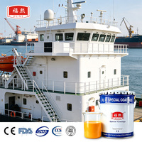 Lot de deux peintures fluorocarbonées auto-séchantes FEVE anti-acide et anti-alcali pour navires et réservoirs de stockage pétrochimiques