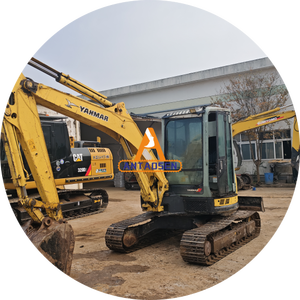 Mini pelleteuse Yanmar Vio55 d'occasion, pelleteuse de 5 tonnes, engins de terrassement à prix réduit, avec moteur central, boîte de vitesses - Product Image 3