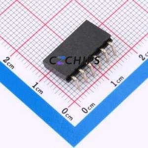 PM254-1-06-W-8.5 Pin Socket Bent Lead Through Hole,P=2.54mm Connector 1x6P 2.54mm Square Hole Right Angle Insert - Product Image 2