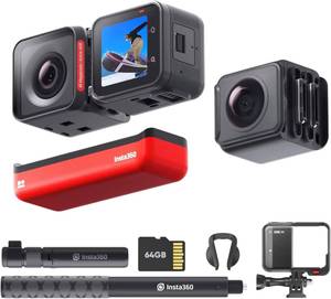 Caméra d'action modulaire <span class=keywords><strong>Insta360</strong></span> <span class=keywords><strong>ONE</strong></span> <span class=keywords><strong>RS</strong></span> Twin Edition <span class=keywords><strong>4K</strong></span> 360 degrés, grand angle 150°, vision nocturne, zoom optique 10x, écran 4,0 pouces - Product Image 4