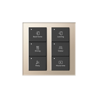 Nuevo Interruptor de Pared Inteligente Inalámbrico Siqitech para Panel de Aleación de Aluminio con Control Remoto