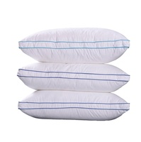 Almohada de plumas para el cuello, ropa de cama ortopédica de alta calidad para Hotel, 5 estrellas, 40 adultos, rectángulo dorado, grado a, 900g
