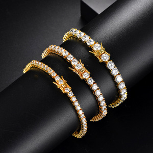 925 Sterling Silber Tennis Armband Zirkon 2mm-5mm Größen Gold Weißgold Roségold plattiert Hauptstein Diamant Perle Nummer Form - Product Image 5