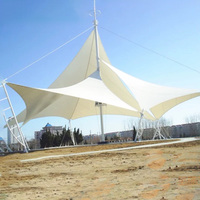Toldo de PVDF Personalizado, Cubierta de Gran Escala para Paisajes, Parques, Lugares Turísticos, Garajes, Cobertizos, Escuelas, Estructura de Membrana Impermeable