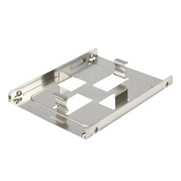 Support de fixation en tôle cintrée usiné CNC de précision JianQiao avec trous de fixation pour placement interne des composants de circuit