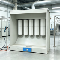 Système de purification à filtre à cartouche pour la récupération de poudre de revêtement industriel, contrôlé par PLC, pour la peinture automobile