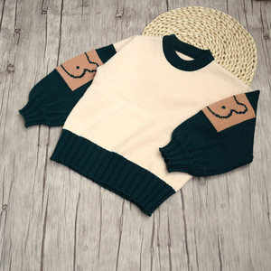 Chinese Wholesaler Children's Christmas <b>Ballon</b> Sleeve Thick Cheap Sweaters Free Sample - Product Image 4