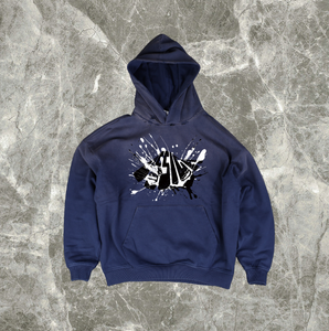 Sudadera con Capucha Extra Grande, Estampada, Bordada, Transpirable, con Cierre, Estilo Retro, Lavada al Ácido, con Estampado de Burbujas Personalizado, 410g, para Hombre y Mujer - Product Image 2