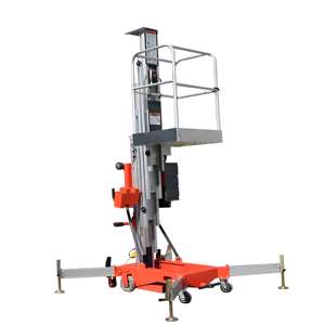 Plataforma Elevadora de Aluminio de un Solo Mástil de 150 kg, Elevador Personal, Elevador <span class=keywords><strong>Vertical</strong></span> de Mástil Móvil - Product Image 2