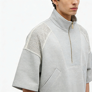 Moletom Masculino Casual Liso de Manga Curta para Primavera 2026 - Product Image 6