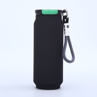 Bouteille isotherme portable en acier inoxydable 304 à double paroi de 500 ml (17 oz) avec logo personnalisé, pour café, eau ou soda, avec corde