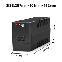 UPS Interactivo de Línea Clásica, UPS Offline de 1000VA, Pantalla LED, 50Hz 60Hz 110V 220V, UPS para Computadora