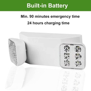 Accesorios de iluminación de emergencia LED con baterías de respaldo de 90 minutos Resistencia al fuego ABS Fuente de luz SMD Señales de salida de plástico - Product Image 3