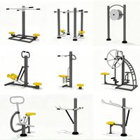 Appareil de fitness extérieur 2-en-1 de haute qualité : Stepper et Twister de taille combinés pour équipement d'exercice en jardin public