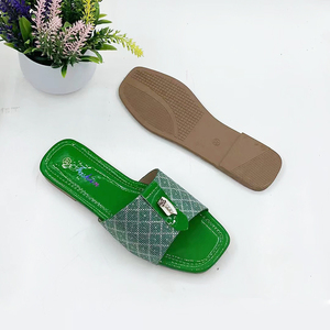 Los zapatos formales para damas más vendidos, zapatos de mujer baratos de PVC para África, zapatillas deslizantes impresas de diseñador personalizado - Product Image 3