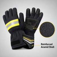 Gants de sauvetage pour pompiers en aramide haute résistance, prix de gros, 29.3 TPP, force de préhension 96.6%, équipement
