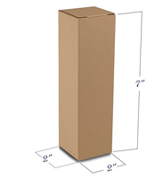 Petite boîte cadeau en carton brun kraft personnalisée avec impression en relief Tuck Top pour l'expédition pour l'emballage et les boîtes