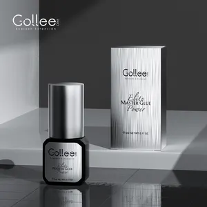 Gollee fake mink korea eye lash glue oil resistant eyelash glue with customized logo