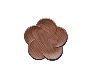 Wooden Heat-Insulating Tea and Coffee Cup Holder with Creative Flower Pattern <b>Silicone</b> Kitchen Table <b>Mats</b> and Pot Coasters - Product Image 4