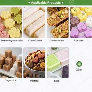 Machine de formage et de pressage pour gâteaux de pâte de haricots en tranches, poudre de sésame et <span class=keywords><strong>sucre</strong></span> en petits cubes - Product Image 6
