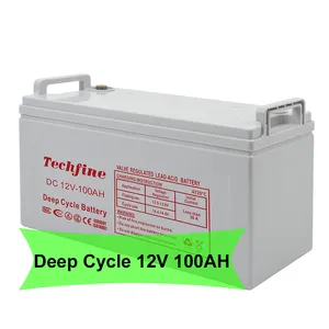 Batterie à cycle profond Meilleure vente sur le marché 2v 6v 12V 100ah 120ah 150ah 200ah batteries AGM au plomb pour la maison