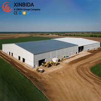 Bâtiments d'entrepôt à structure en acier durable à faible coût avec certification CE CWB pour hangars et granges