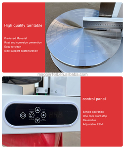 Tocadiscos eléctrico para máquina de decoración de pasteles giratoria automática, máquina de recubrimiento alisador de crema de pasteles para uso en tienda - Product Image 4