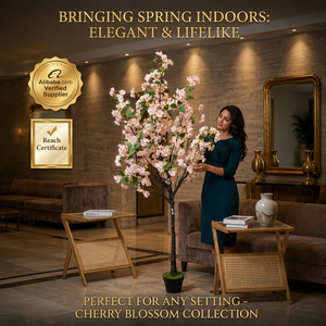 Arbre artificiel de <span class=keywords><strong>cerisier</strong></span> de 1,5 m, plante en pot détachable rose et blanc pour décoration d'arche de mariage - Product Image 1