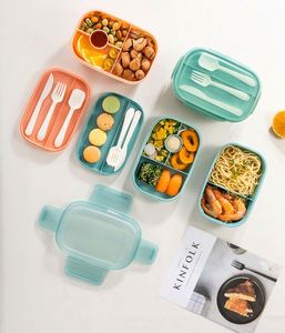 Kids Insulated Silicone Heated Children Portable Microwave Bento <b>Lunch</b> <b>Box</b> for Adult - Product Image 2