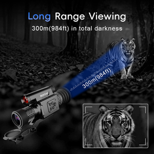 กล้องส่องทางไกลมองกลางวันและกลางคืน 4K 30fps พร้อมกำลังขยาย 20 เท่า อินฟราเรด 850 นาโนเมตร ระยะใช้งานจริง 300 เมตร บันทึกวิดีโอได้ - Product Image 5