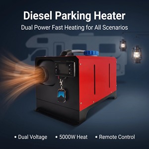 Nuevo Calentador de Aire Diésel de 5kw con Termostato, 12V/24V/220V, para Autocaravanas, Camiones y Automóviles - Product Image 1