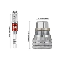 Adaptateur de douille universel flexible multi-angle avec embout carré 3/8 pour rallonge de perceuse