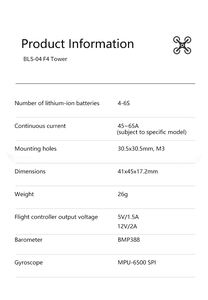 Controlador de Vuelo de Alto Rendimiento F405, Torre de Vuelo de Plástico, ESC sin Escobillas para Dron FPV, Aeronave, Accesorios para Drones - Product Image 6