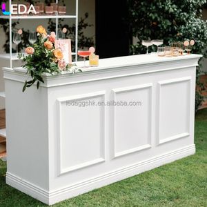 LEDA Modern Customized High quality Party Banquet Bar <b>Tables</b> White Acrylic Cocktail <b>Table</b> - Product Image 2