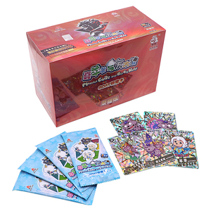 Custom Printing Cartoon Anime Cardboard Trading Card Storage Box Foil Packaging For Trading Cards