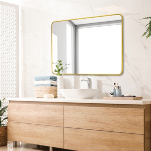 <b>Wall</b> Mounted <b>Rectangle</b> Bedroom <b>Mirror</b> Aluminum Alloy Thin Frame Floor <b>Mirror</b> Dressing <b>Mirror</b> - Product Image 5