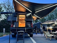 Caravane de camping-car Pop-Top en aluminium légère pour camionnette JEEP Remorque terrestre pour camping en plein air