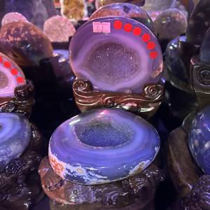 Adornos de cueva de ágata de amatista natural de Brasil, geoda de ágata de gran tamaño natural, Cornucopia, cuenco grande <span class=keywords><strong>del</strong></span> <span class=keywords><strong>tesoro</strong></span> de amatista - Product Image 6