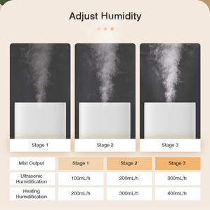 RUNAL 하이브리드 핫 스팀 쿨 미스트 따뜻한 수분 초음파 가습기 (아기 방 용 손잡이 포함) - Product Image 4